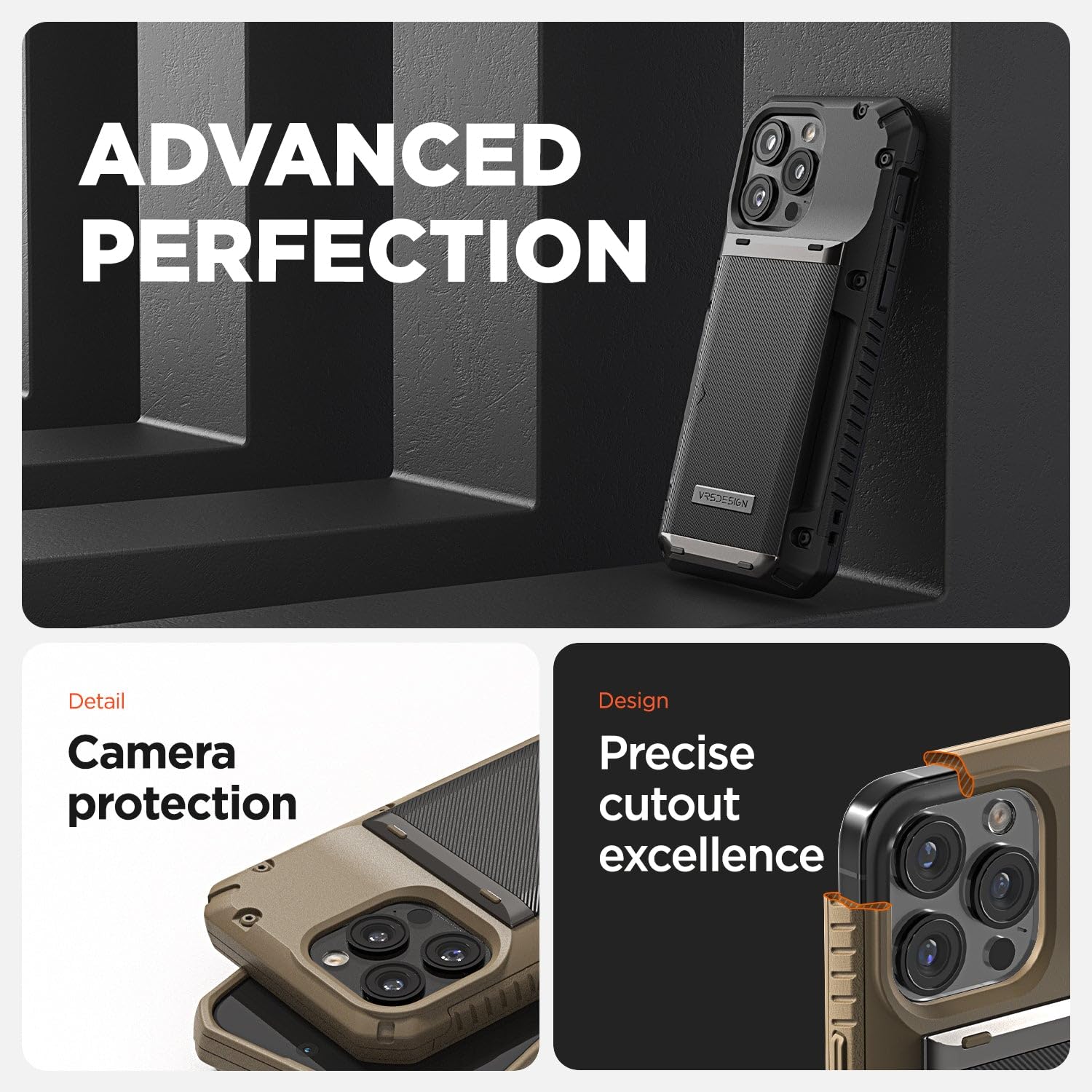Foto 3 pulgar | Funda De Teléfono Vrs Design Damda Glide Pro Con Tarjetero Para Iphone 15 Pro Max - Venta Internacional.