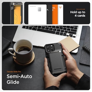 Foto 3 | Funda De Teléfono Vrs Design Damda Glide Pro Con Tarjetero Para Iphone 15 Pro Max - Venta Internacional.
