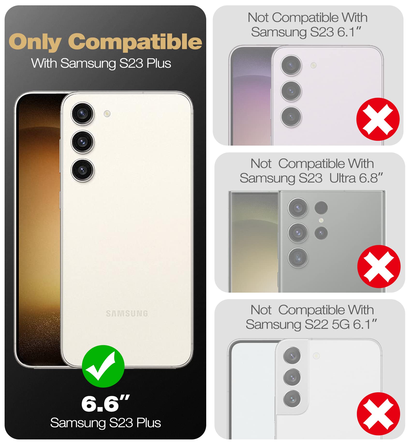 Foto 3 pulgar | Funda Para Teléfono Dexnor De Cuerpo Completo Con Protector De Pantalla Samsung S23+ - Venta Internacional.
