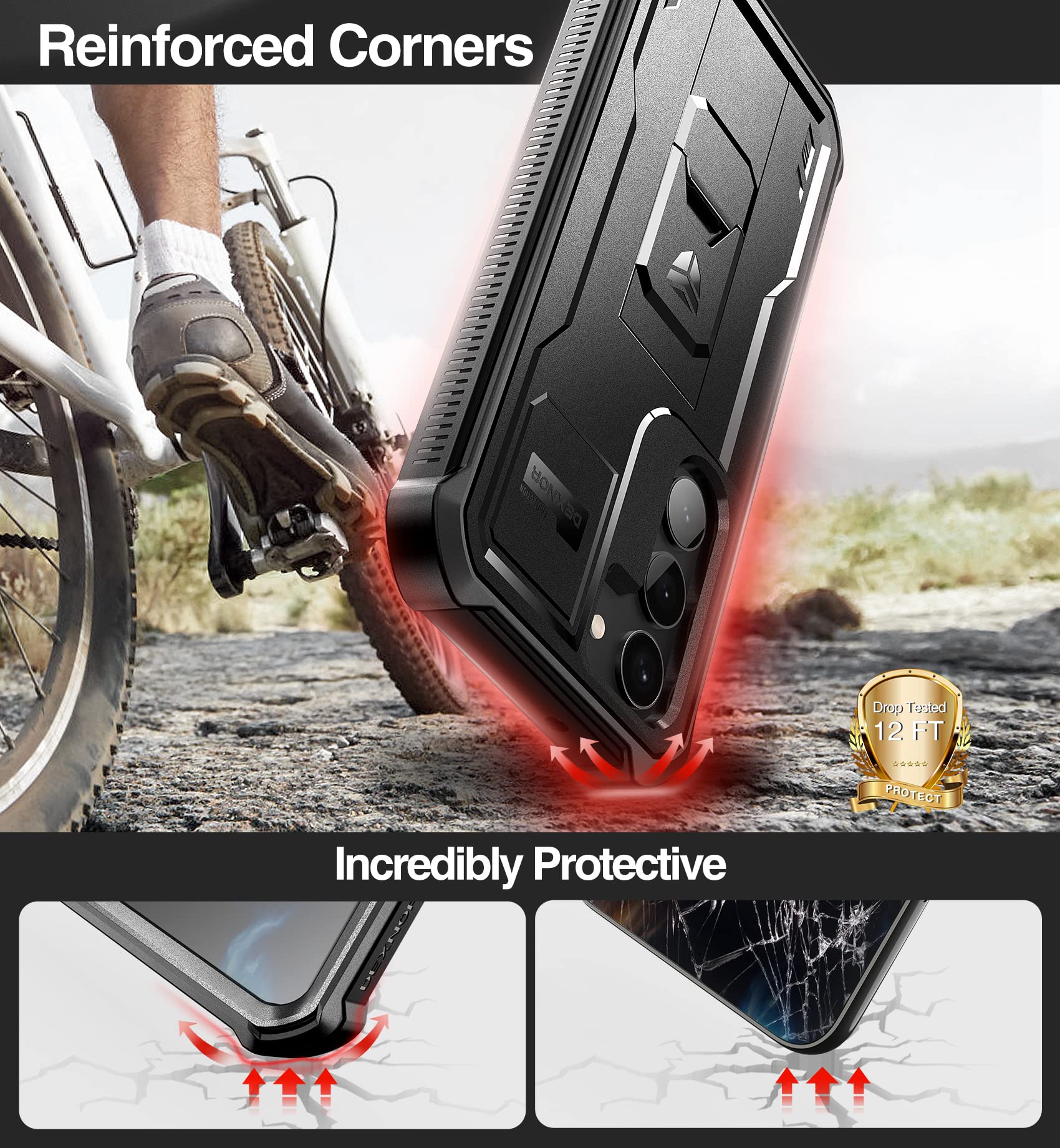 Foto 4 pulgar | Funda Para Teléfono Dexnor De Cuerpo Completo Con Protector De Pantalla Samsung S23+ - Venta Internacional.