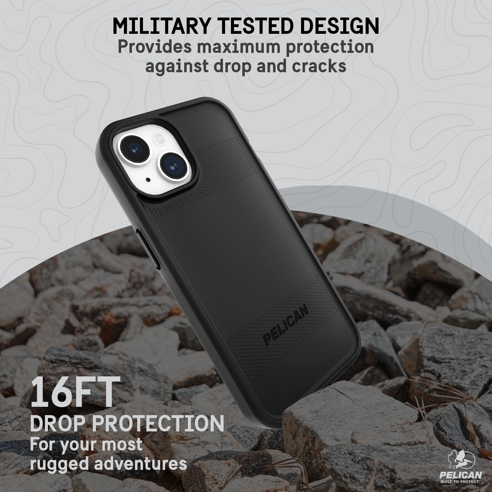 Foto 4 pulgar | Funda De Teléfono Pelican Protector Series Para Iphone 15 - Negra - Venta Internacional.