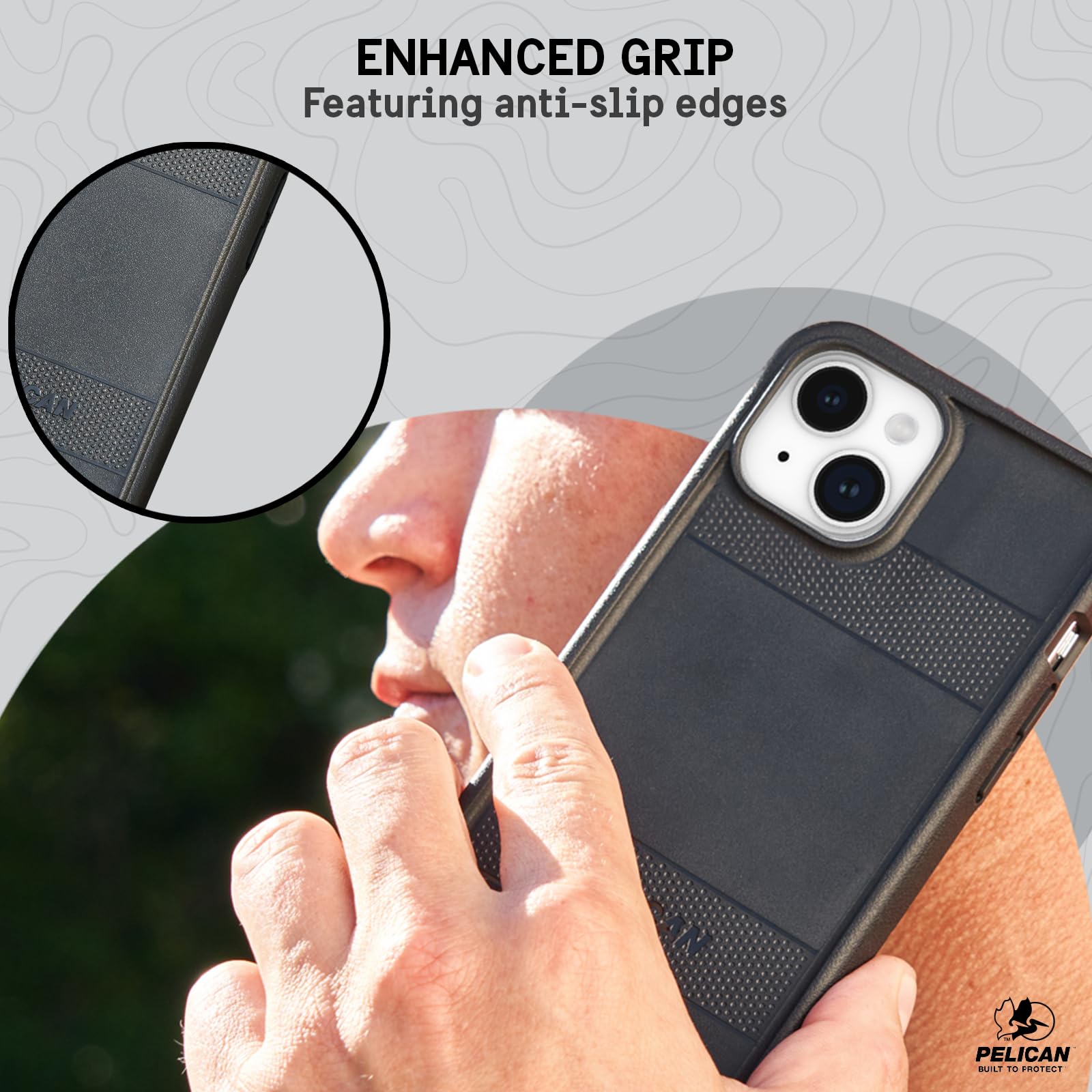 Foto 5 pulgar | Funda De Teléfono Pelican Protector Series Para Iphone 15 - Negra - Venta Internacional.