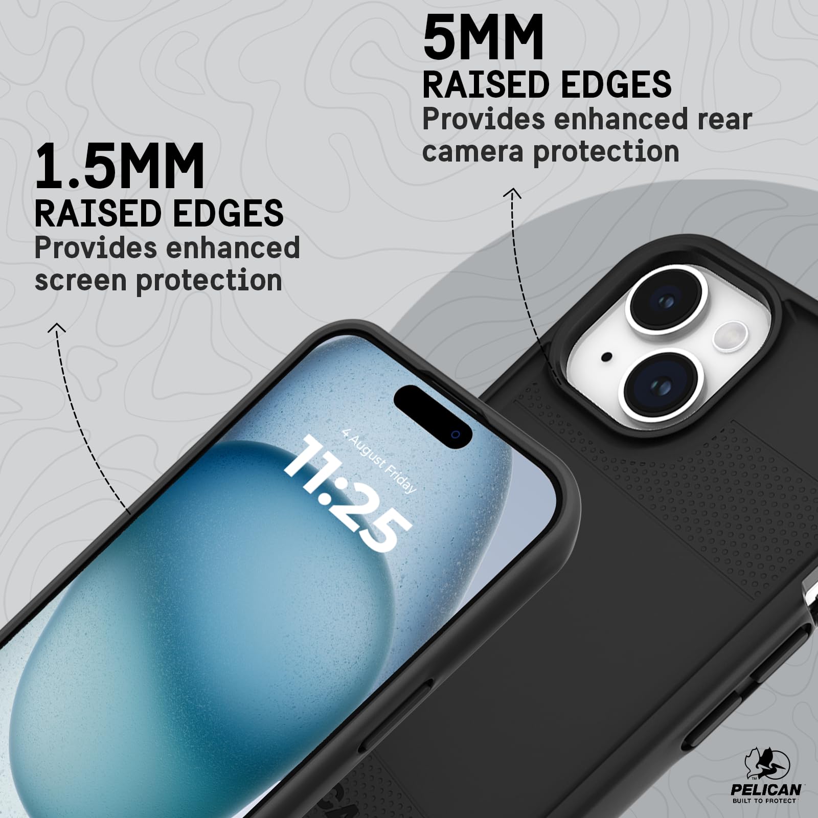 Foto 7 pulgar | Funda De Teléfono Pelican Protector Series Para Iphone 15 - Negra - Venta Internacional.