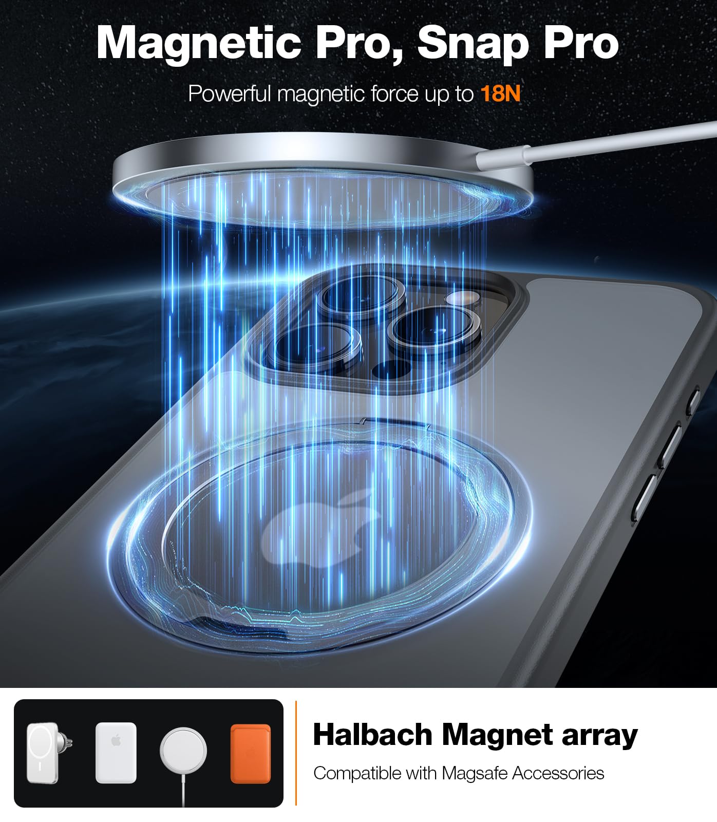 Foto 6 pulgar | Funda Para Teléfono Torras Con Anillo Magnético Giratorio De 360° Para Iphone 15 Pro Max - Venta Internacional.