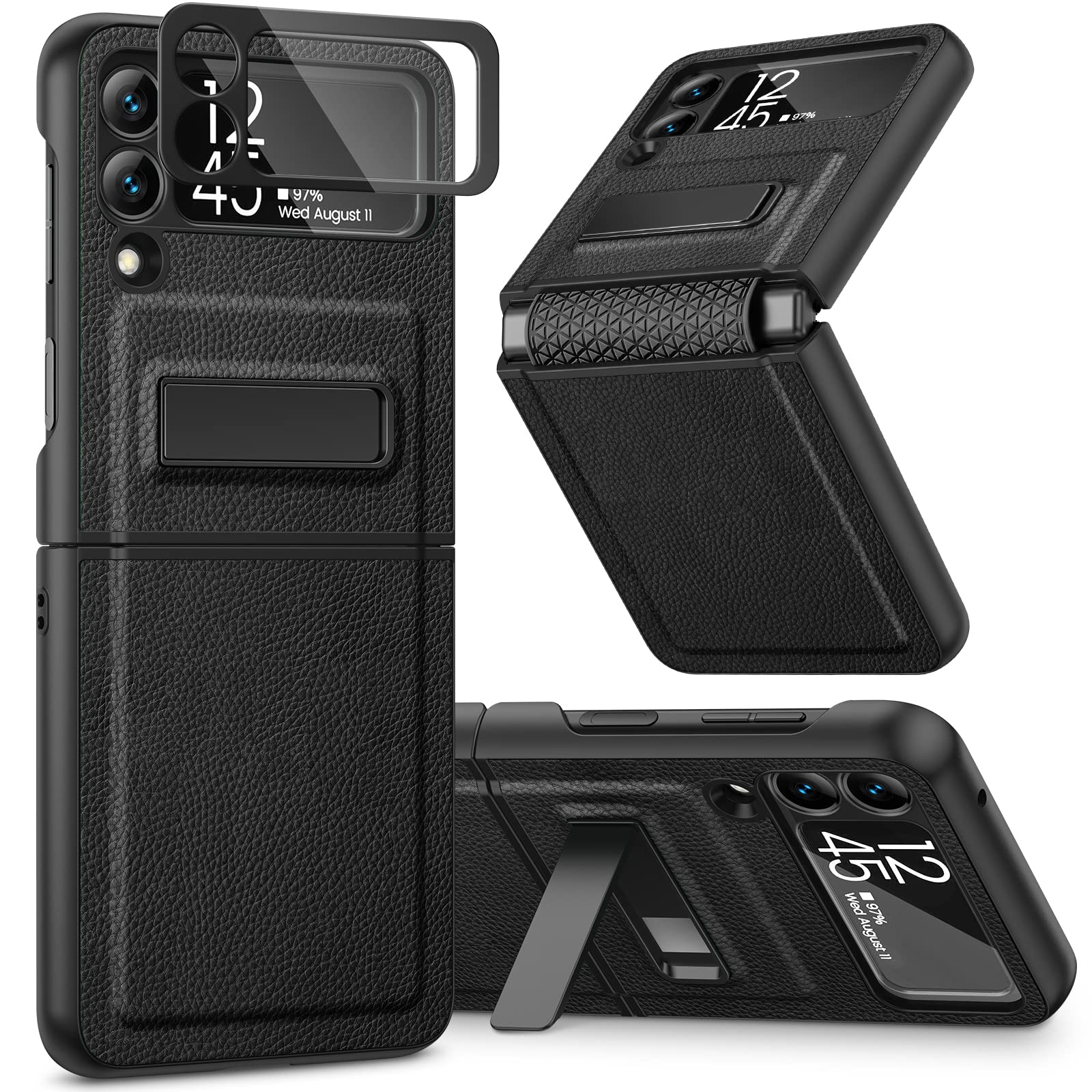 Funda Con Función Atril Para Samsung Galaxy Z Flip 3 5g Con Protector - Venta Internacional.