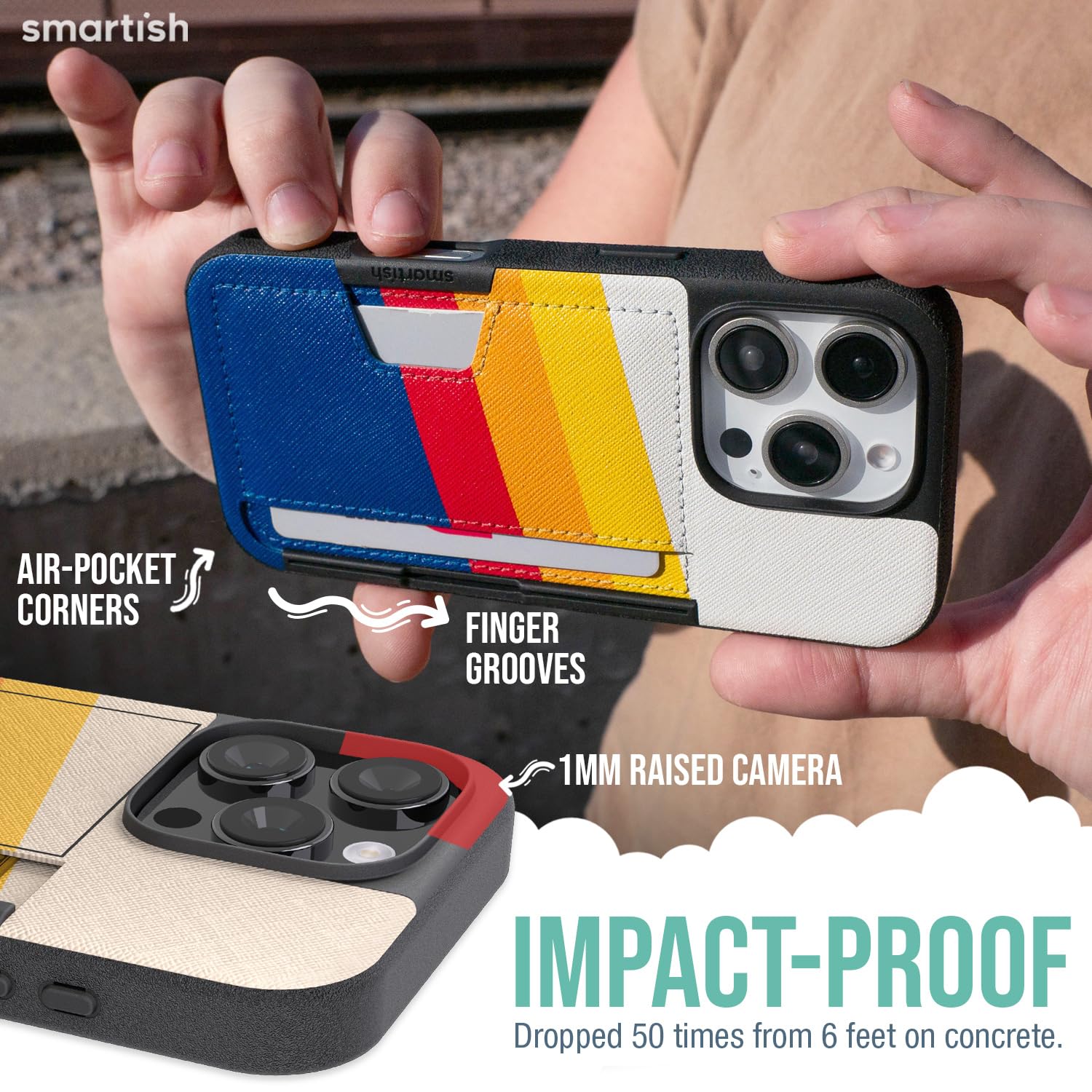 Foto 5 pulgar | Funda Tipo Cartera Smartish  Para Iphone 16 Pro Wallet Slayer Vol. 2 - Venta Internacional.