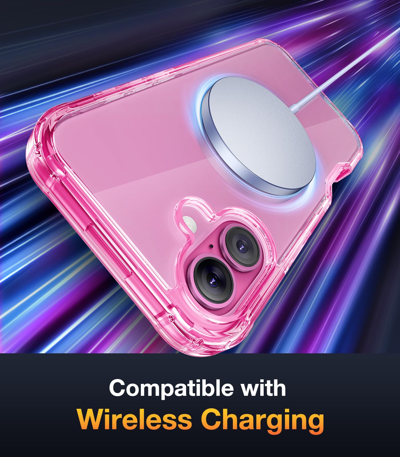 Foto 5 pulgar | Funda De Teléfono Diaclara Diseñada Para Iphone 16 6.1 (rosa Transparente) - Venta Internacional.