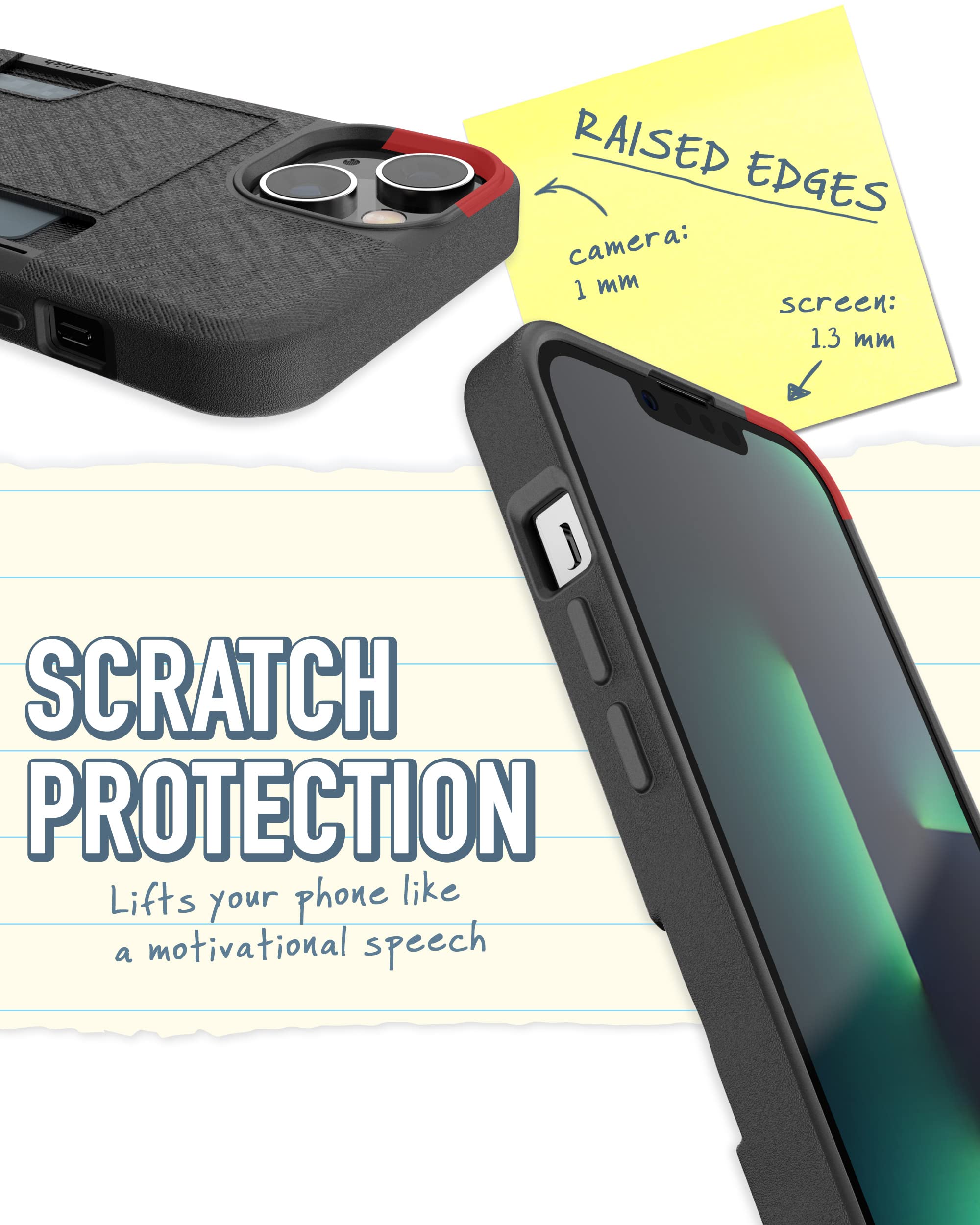 Foto 5 pulgar | Funda Tipo Cartera Smartish  Para Iphone 14 Wallet Slayer Vol. 2, Negra - Venta Internacional.
