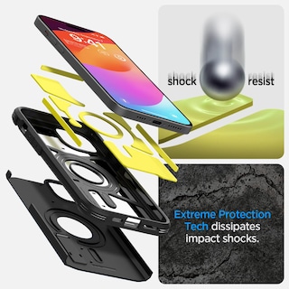 Foto 5 | Funda Spigen Tough Armor Magfit Para Iphone 15 Plus, Color Negro - Venta Internacional.