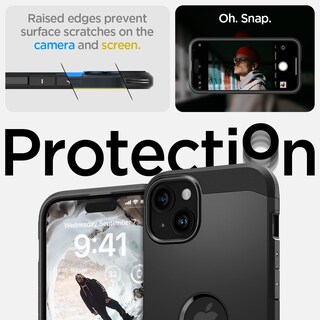 Foto 6 | Funda Spigen Tough Armor Magfit Para Iphone 15 Plus, Color Negro - Venta Internacional.