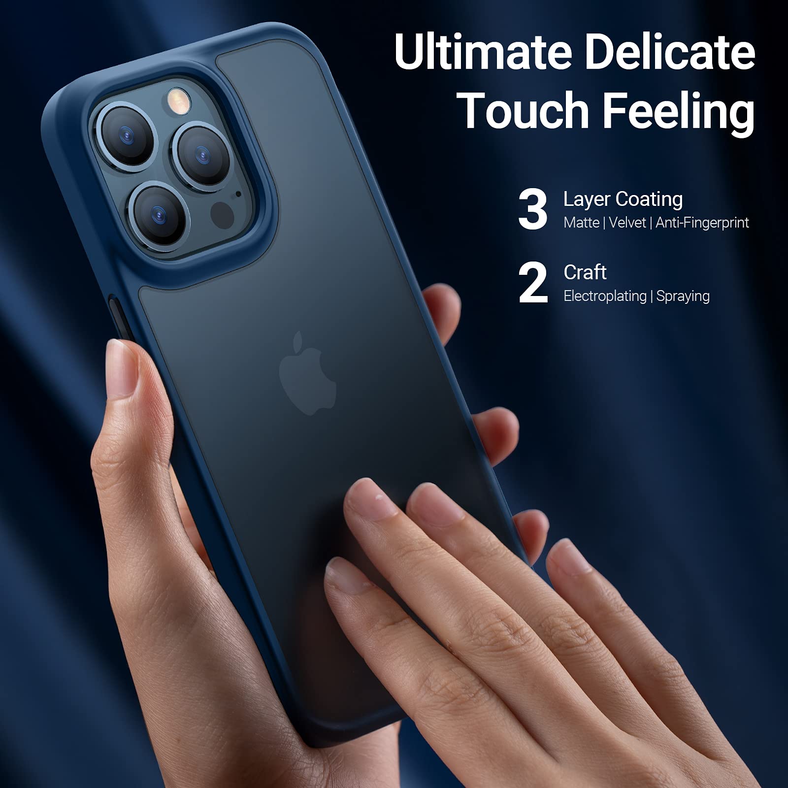 Foto 5 pulgar | Funda De Teléfono Torras A Prueba De Golpes Para Iphone 13 Pro Blue - Venta Internacional.
