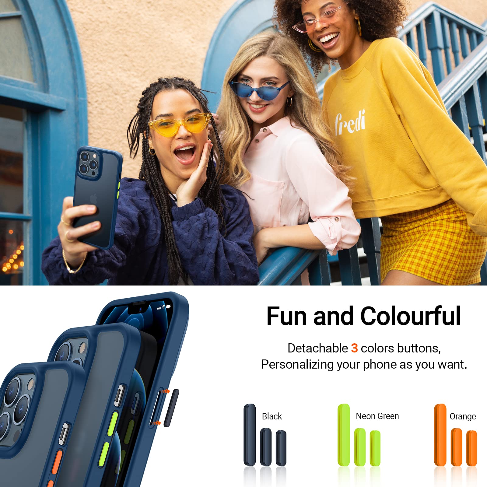 Foto 7 pulgar | Funda De Teléfono Torras A Prueba De Golpes Para Iphone 13 Pro Blue - Venta Internacional.