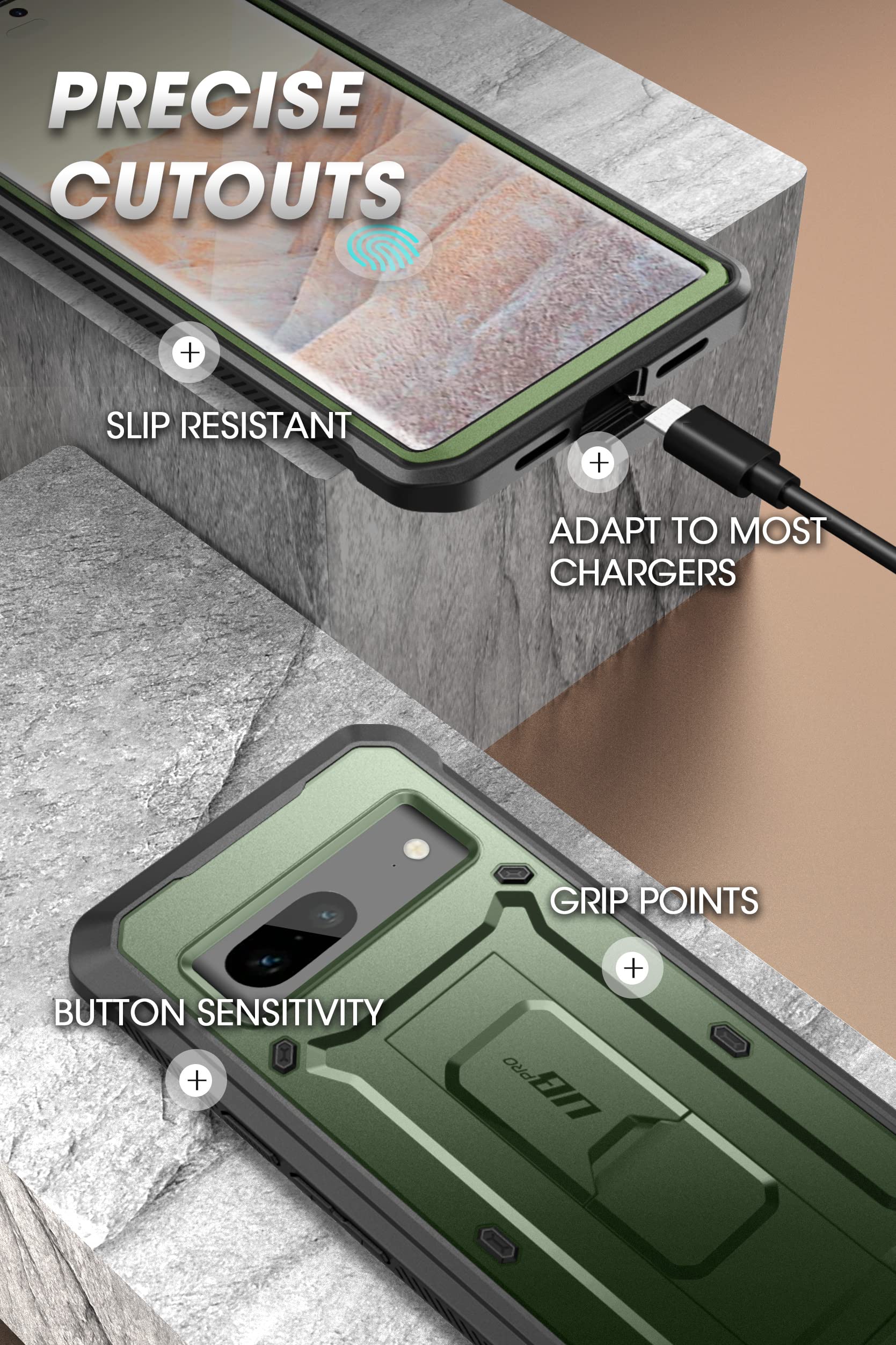 Foto 8 pulgar | Funda Para Teléfono Supcase Unicorn Beetle Pro Google Pixel 7 2022 - Venta Internacional.