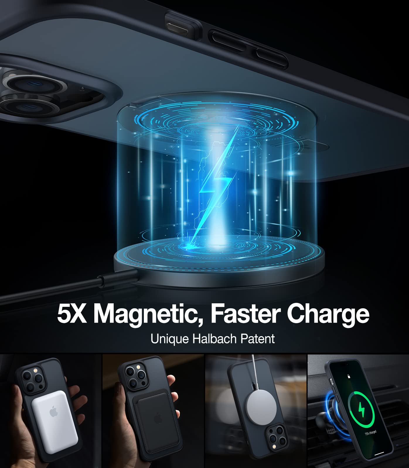 Foto 3 pulgar | Funda De Teléfono Torras Magnética A Prueba De Golpes Para Iphone 13 Pro De 6.1 Pulgadas - Venta Internacional.