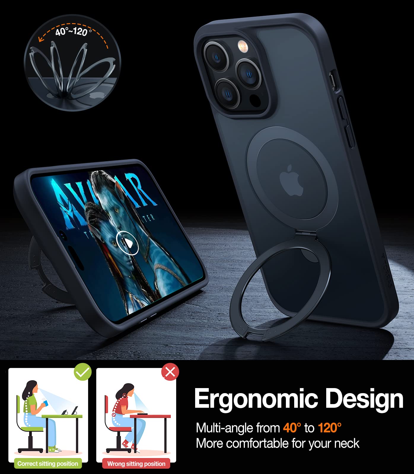 Foto 4 pulgar | Funda De Teléfono Torras Magnética A Prueba De Golpes Para Iphone 13 Pro De 6.1 Pulgadas - Venta Internacional.