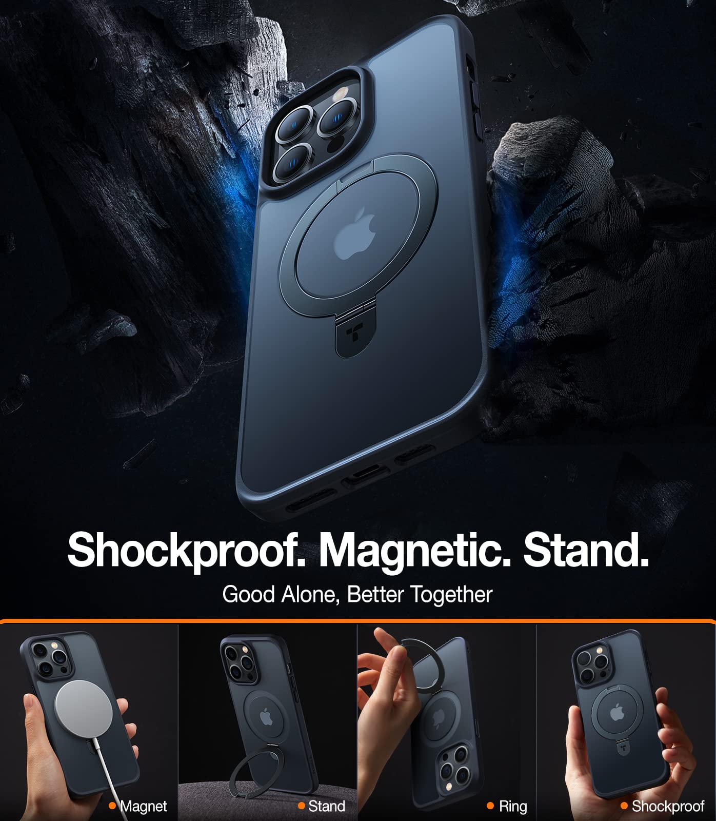 Foto 6 pulgar | Funda De Teléfono Torras Magnética A Prueba De Golpes Para Iphone 13 Pro De 6.1 Pulgadas - Venta Internacional.