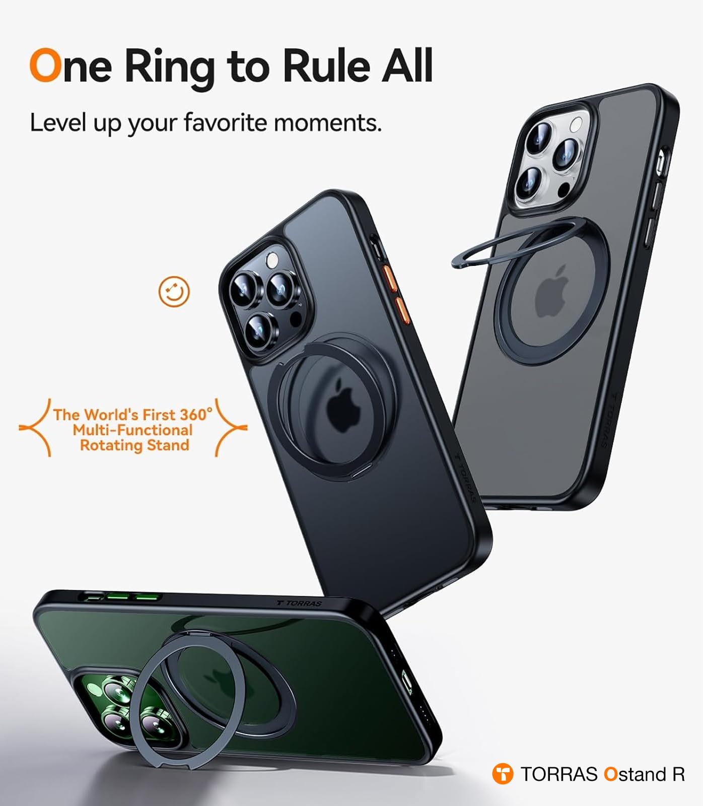 Foto 3 pulgar | Funda De Teléfono Torras Upro Ostand Pro Para Iphone 13 Pro Negra - Venta Internacional.