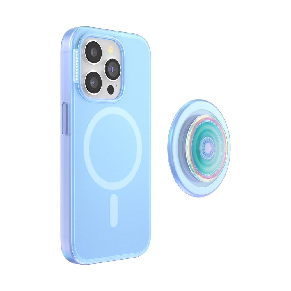 Foto 5 pulgar | Funda Popsockets Para Iphone 15 Pro Con Empuñadura Redonda, Color Azul - Venta Internacional.
