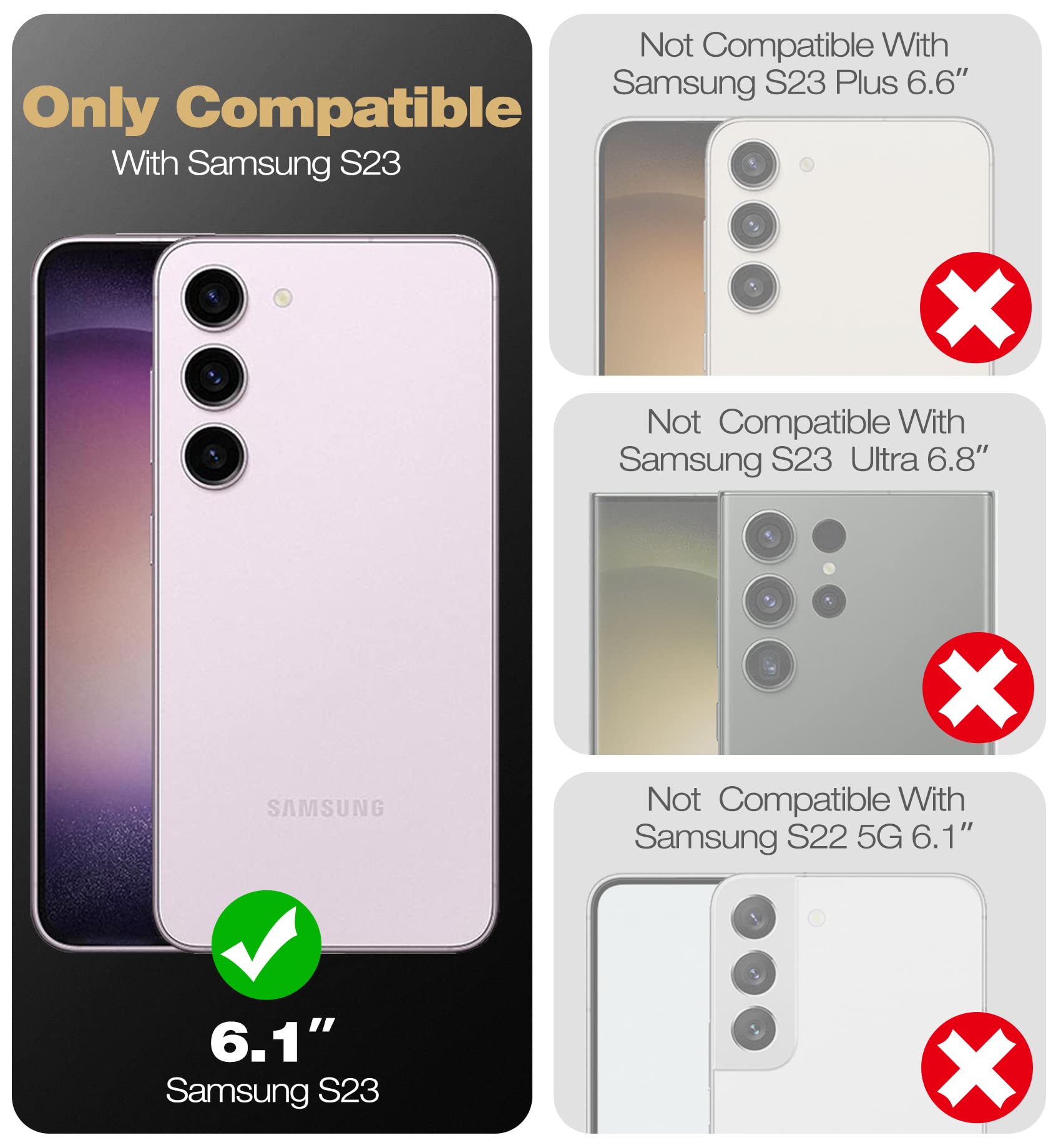 Foto 3 pulgar | Funda Para Teléfono Dexnor De Cuerpo Completo Con Protector De Pantalla Samsung S23 - Venta Internacional.