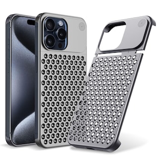 Foto 1 | Funda De Teléfono Arae Para Iphone 15 Pro Max, Aleación De Aluminio Gris - Venta Internacional.