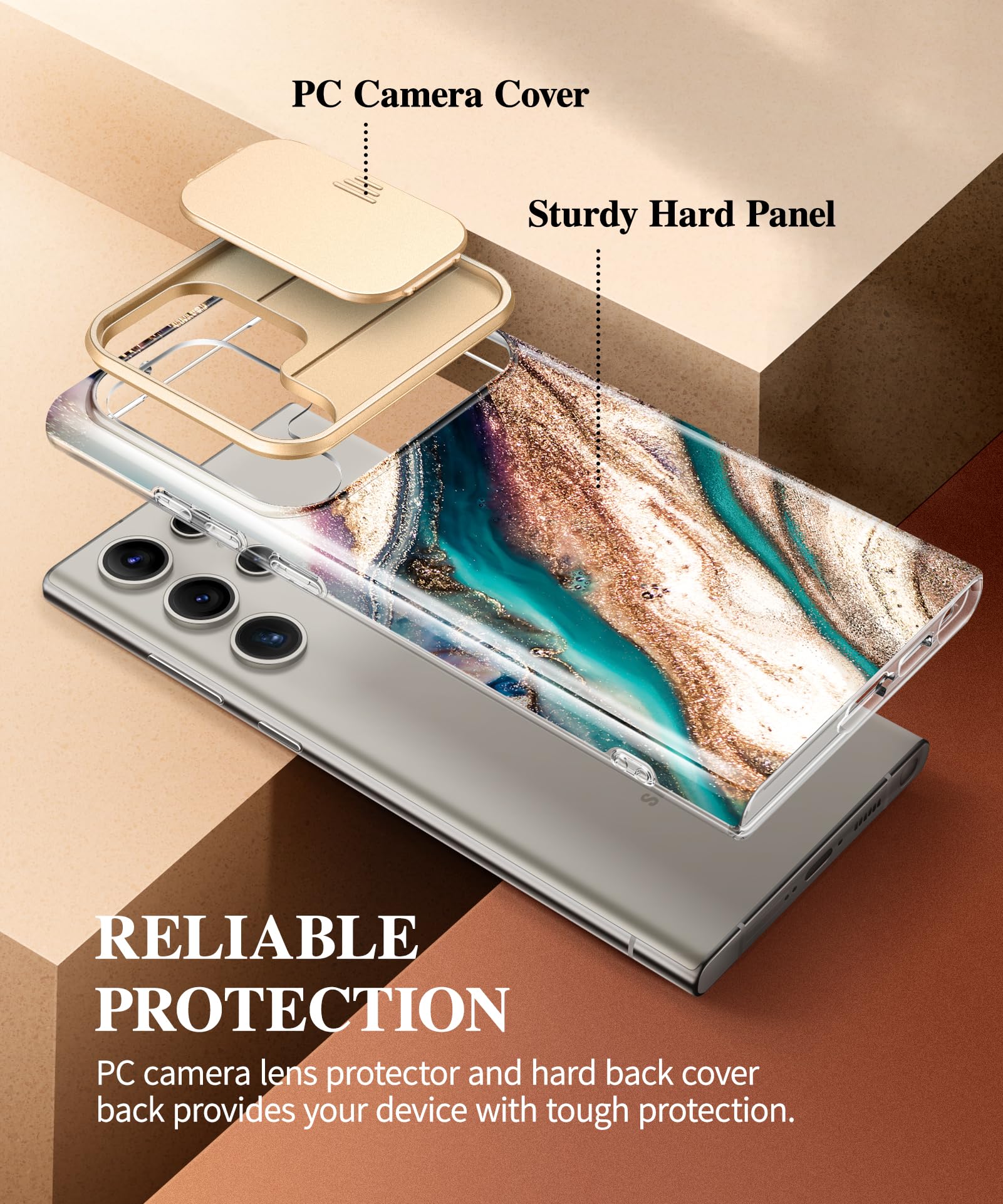 Foto 6 pulgar | Funda De Teléfono Gviewin Diseñada Para Samsung Galaxy S24 Ultra - Venta Internacional.