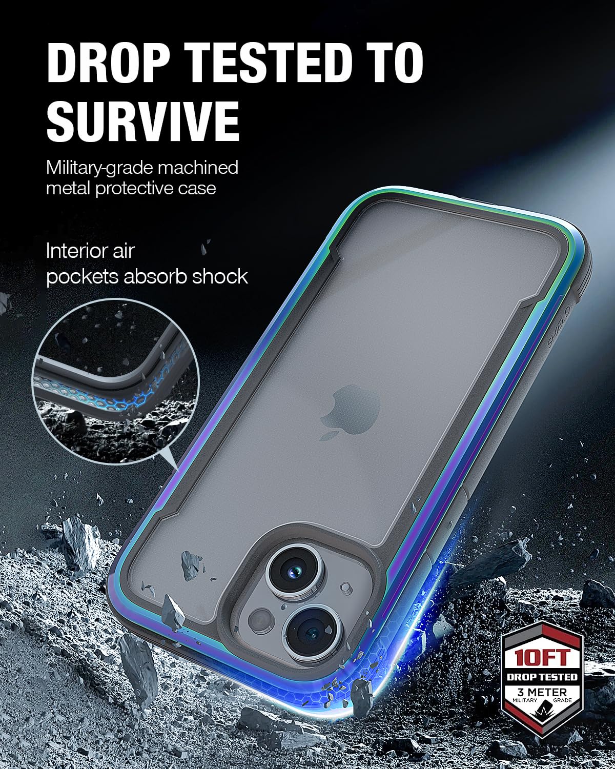 Foto 4 pulgar | Funda Raptic Shield Para Iphone 15 De 6.1 Pulgadas A Prueba De Golpes, Transparente - Venta Internacional.