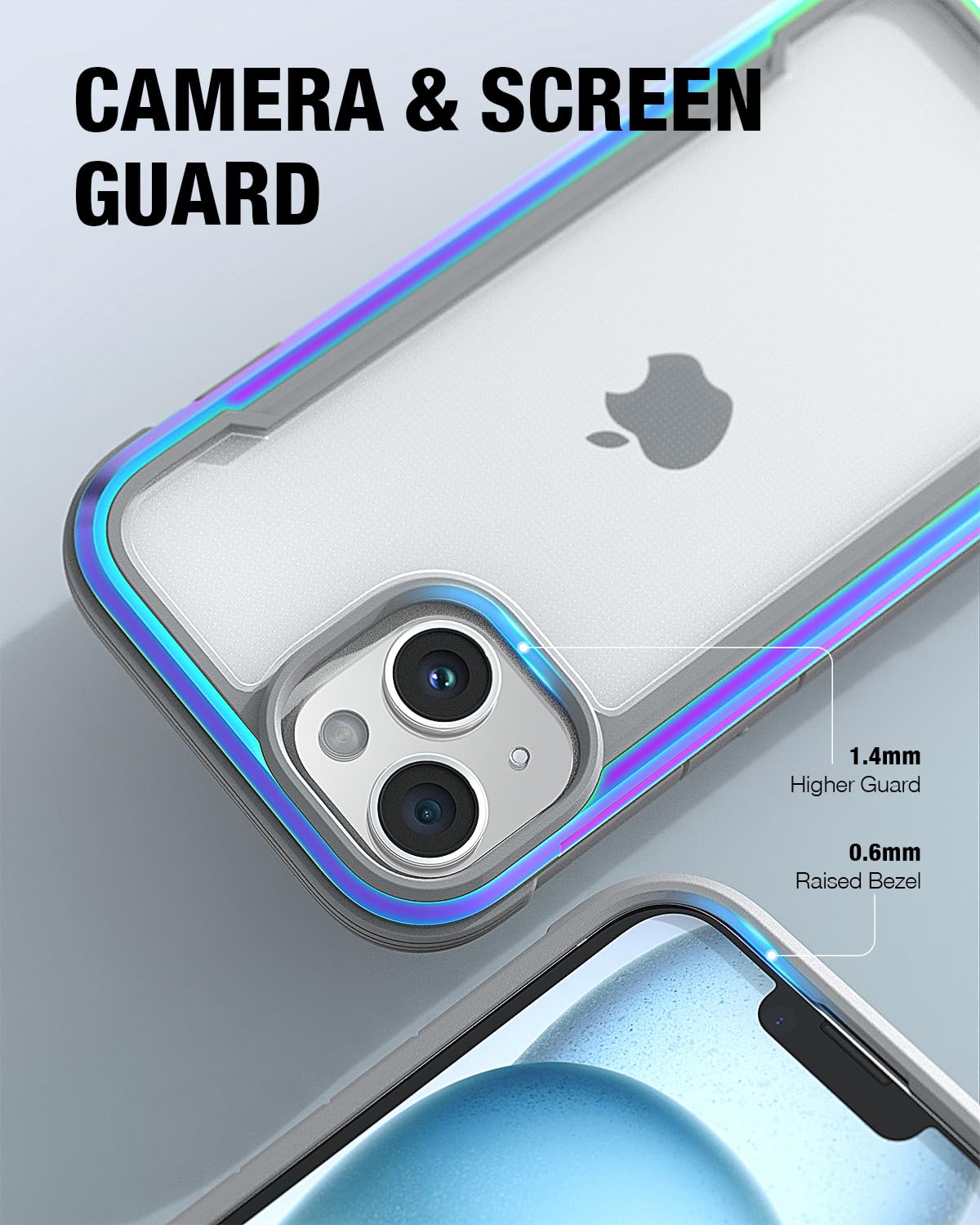 Foto 5 pulgar | Funda Raptic Shield Para Iphone 15 De 6.1 Pulgadas A Prueba De Golpes, Transparente - Venta Internacional.