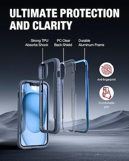 Foto 5 | Funda Raptic Shield Para Iphone 15 De 6.1 Pulgadas A Prueba De Golpes, Transparente - Venta Internacional.