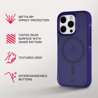 Foto 4 | Funda Tech21 Evoarmor Para Iphone 16 Pro Con Magsafe Blue - Venta Internacional.