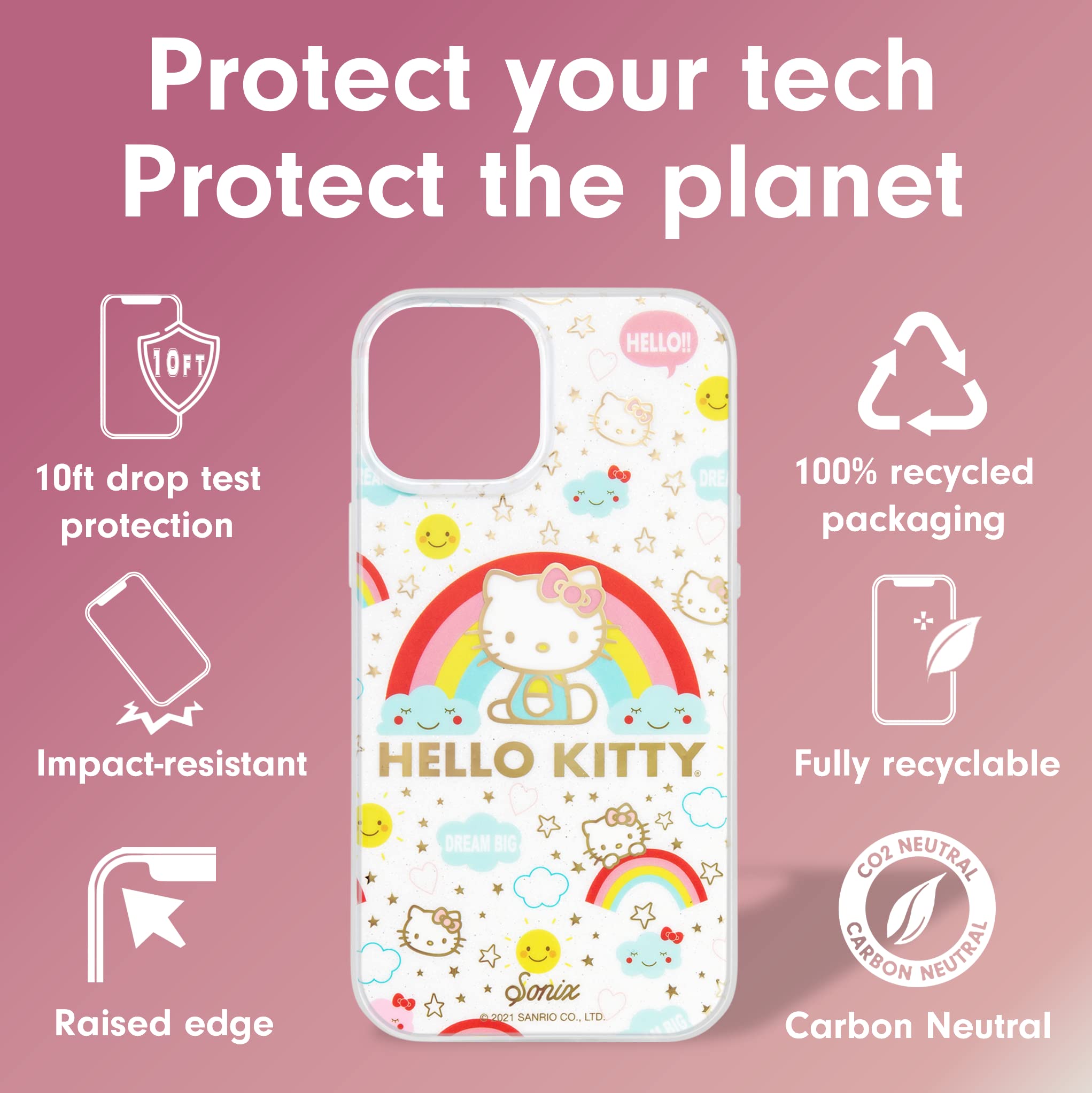 Foto 5 pulgar | Funda De Teléfono Sonix X Sanrio Cosmic Hello Kitty Para Iphone 14+ - Venta Internacional.