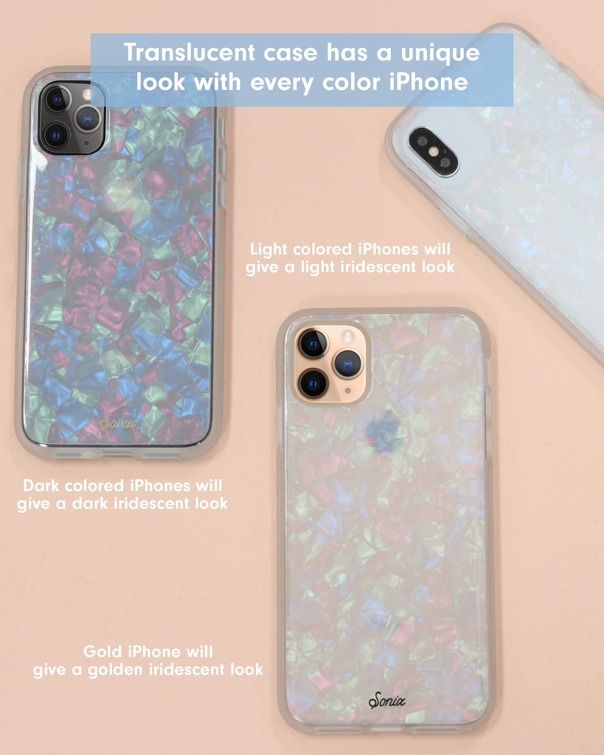 Foto 3 pulgar | Funda De Teléfono Sonix Pearl Tort Para Iphone 12/12 Pro Translúcida - Venta Internacional.