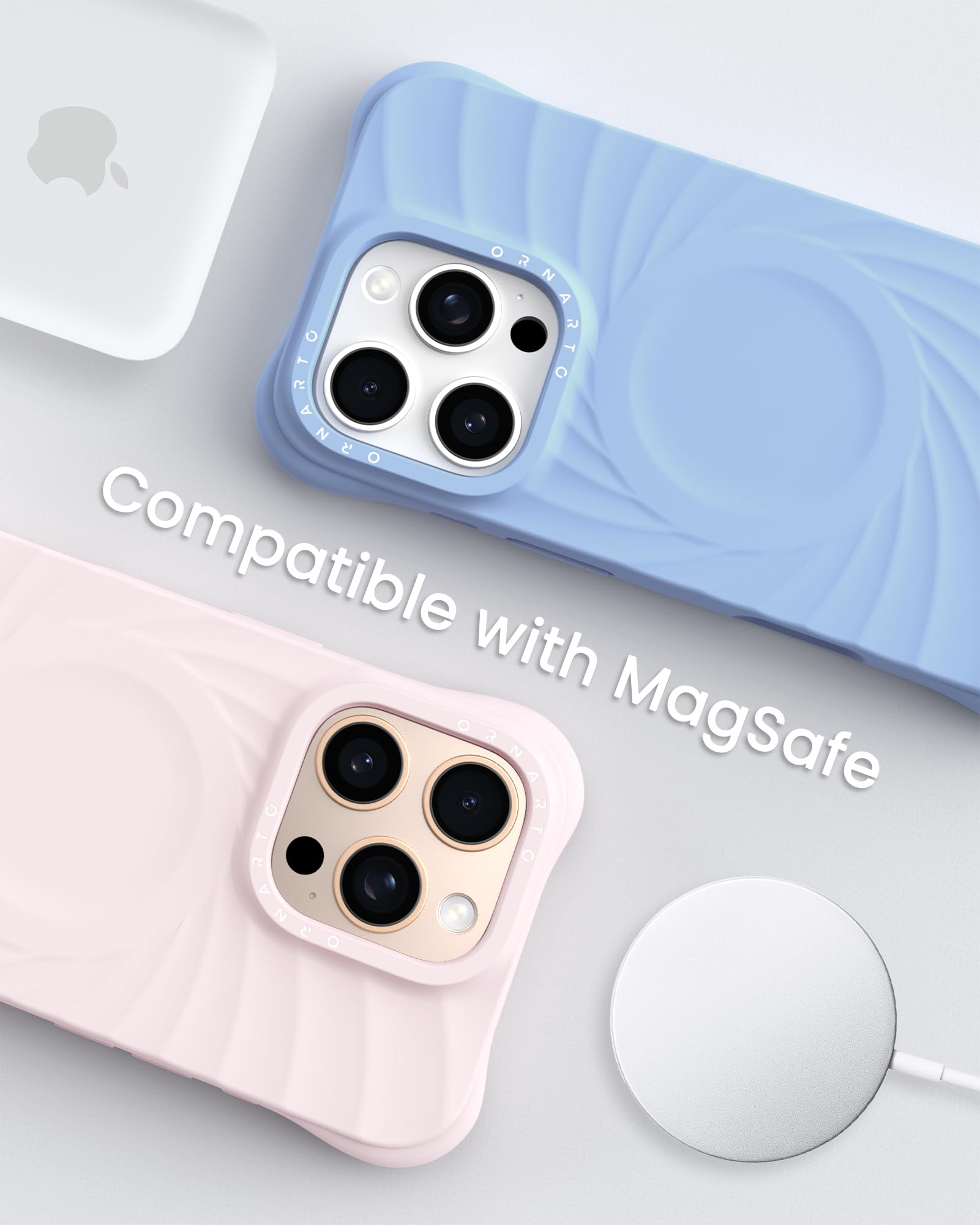Foto 8 pulgar | Funda De Teléfono Ornarto Vortuxe Para Iphone 16 Pro Max Silicone Sky - Venta Internacional.
