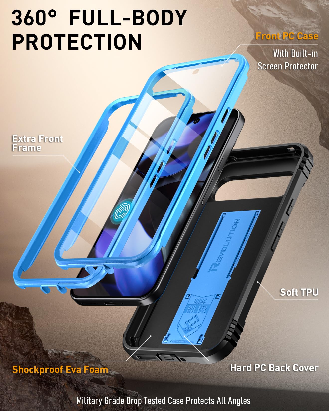 Foto 4 pulgar | Funda Poetic Revolution Para Google Pixel 9/9 Pro 5g 6.3 - Venta Internacional.
