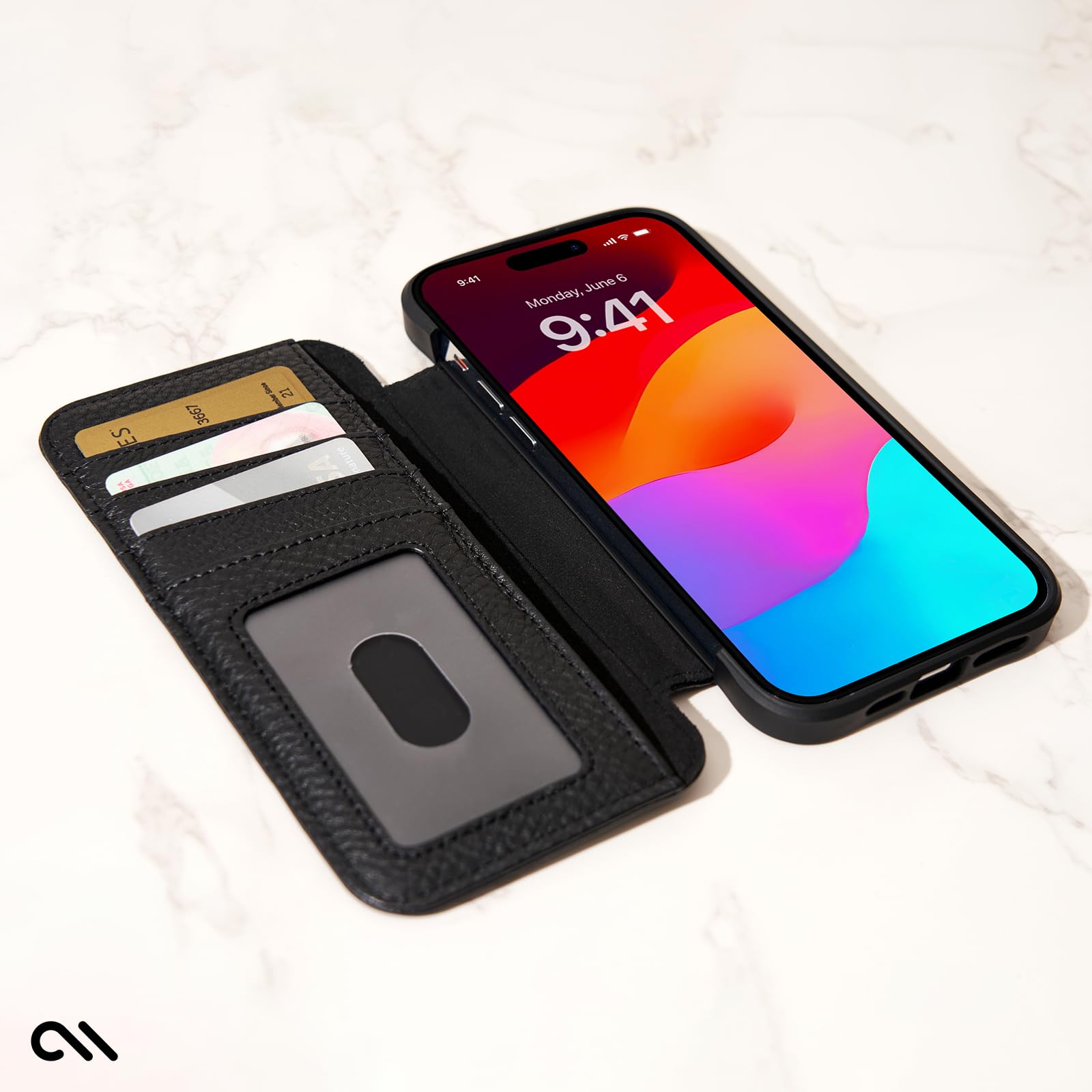 Foto 6 pulgar | Funda Para Teléfono Case-mate Wallet Folio Para Iphone 15 Pro Max, Color Negro - Venta Internacional.