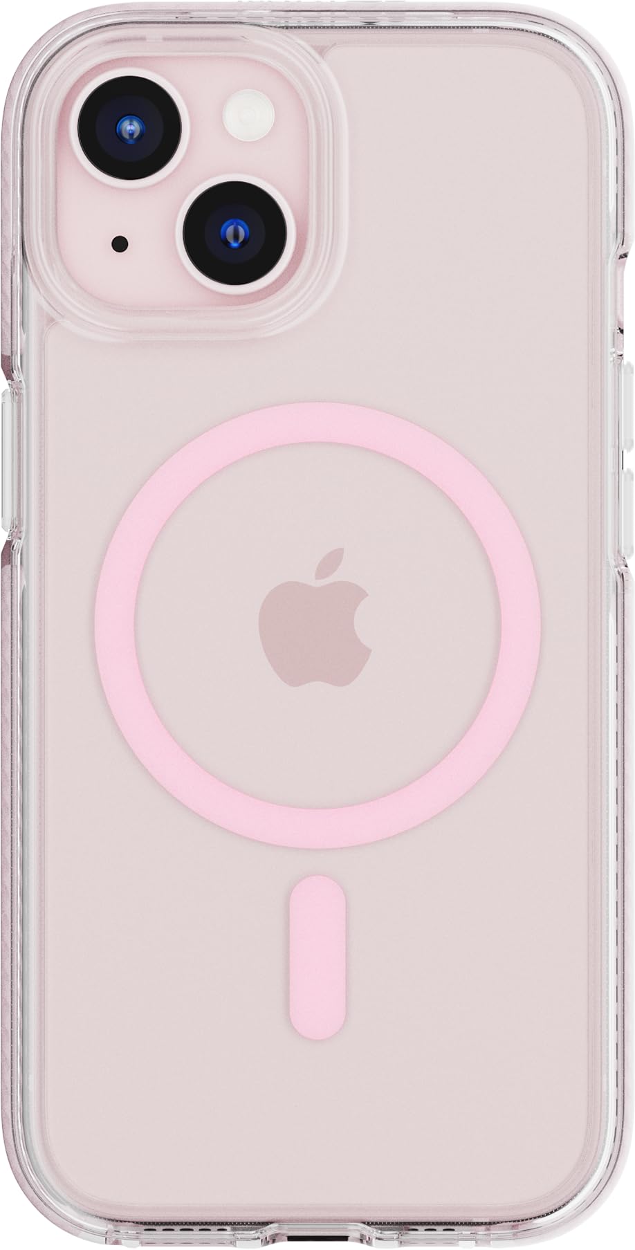 Funda Tech21 Evo Crystal Para Iphone 15 Con Magsafe, Color Rosa - Venta Internacional.