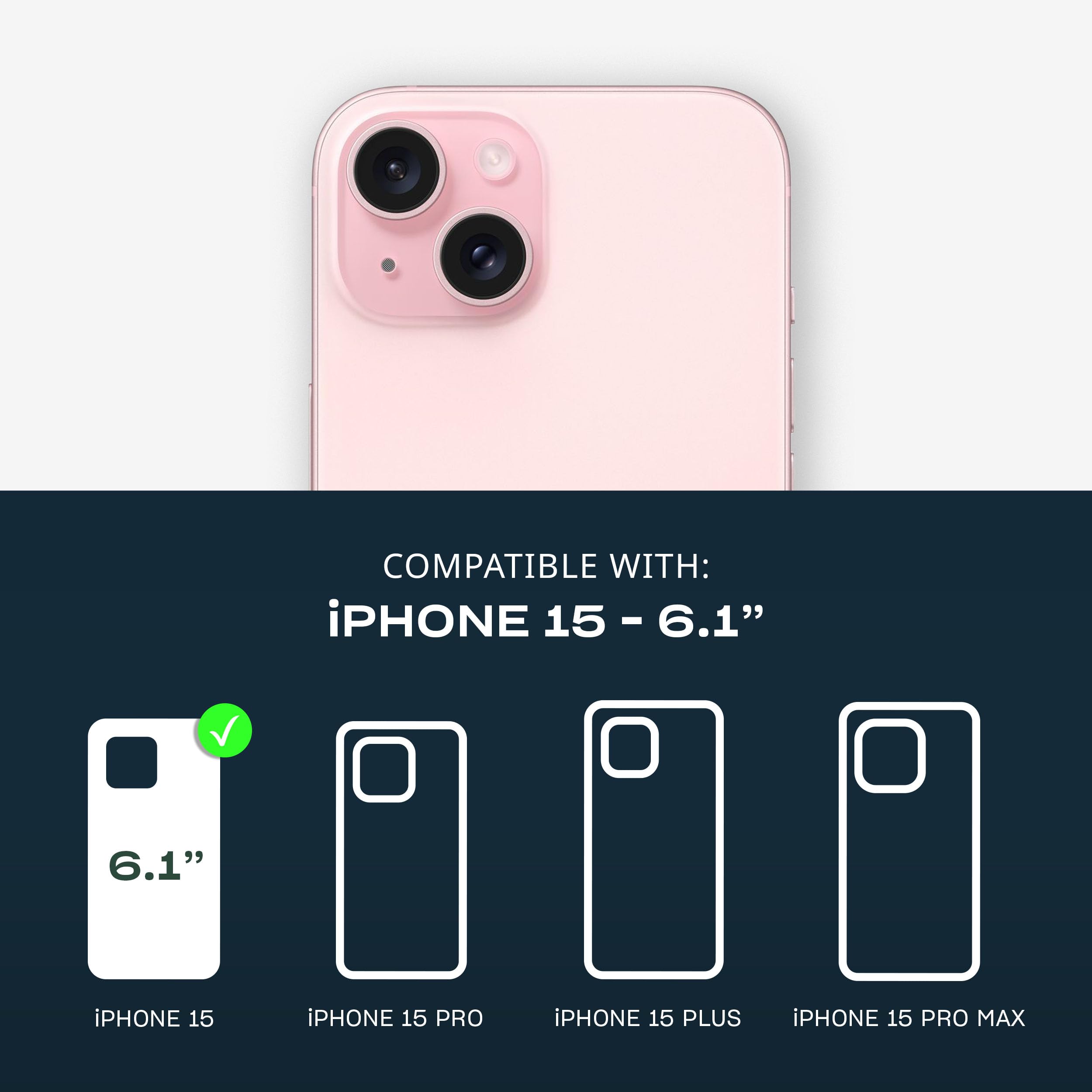 Foto 2 | Funda Tech21 Evo Crystal Para Iphone 15 Con Magsafe, Color Rosa - Venta Internacional.