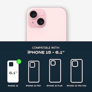 Foto 2 | Funda Tech21 Evo Crystal Para Iphone 15 Con Magsafe, Color Rosa - Venta Internacional.