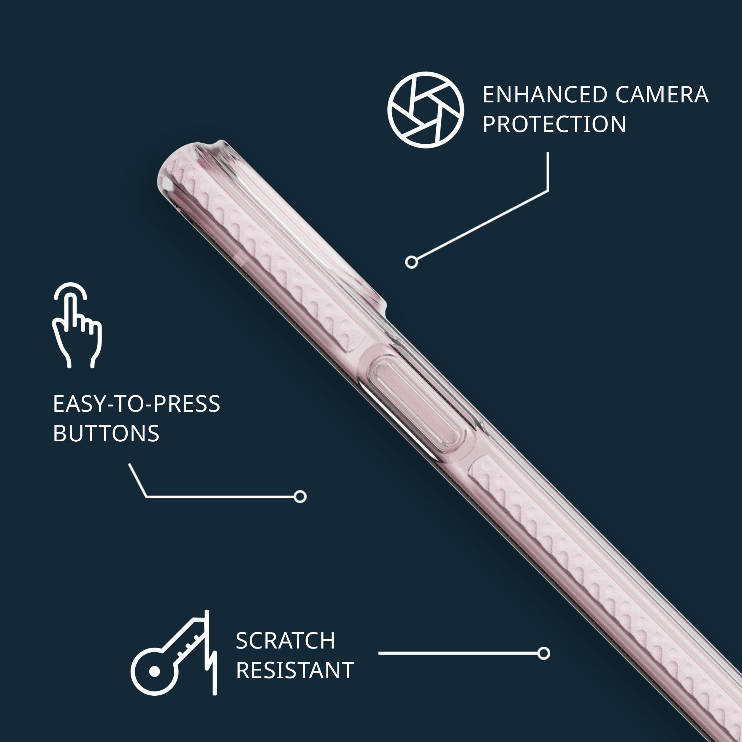 Foto 5 | Funda Tech21 Evo Crystal Para Iphone 15 Con Magsafe, Color Rosa - Venta Internacional.