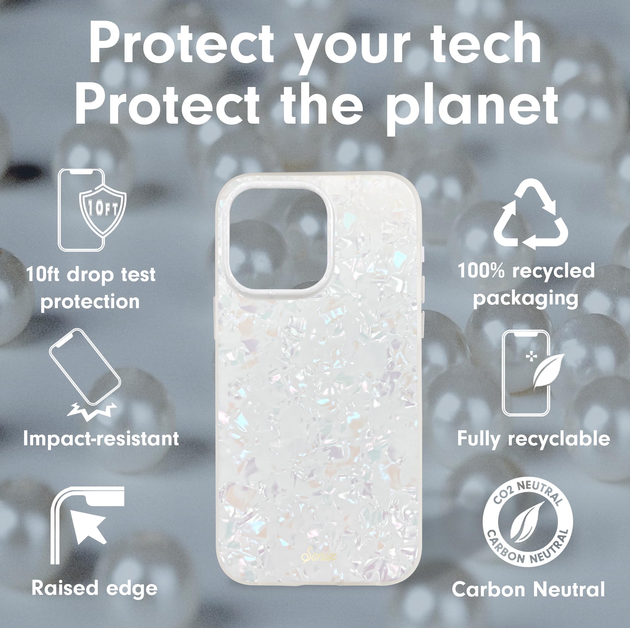 Foto 4 | Funda De Teléfono Sonix Para Iphone 15 Pro Magsafe 3m Drop Test Pearl - Venta Internacional.