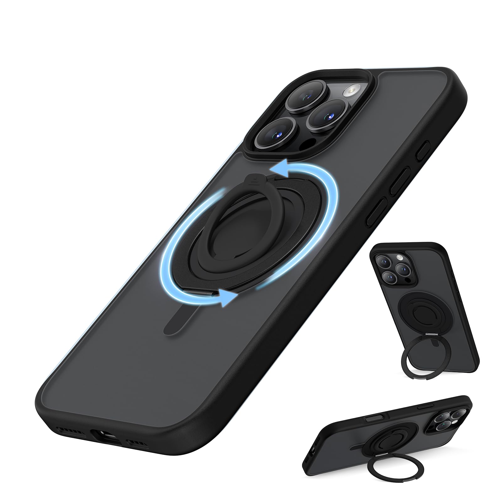 Foto 2 pulgar | Funda Surphy Con Soporte Magnético Para Iphone 16 Pro Max Con Anilla Para El Dedo - Venta Internacional.