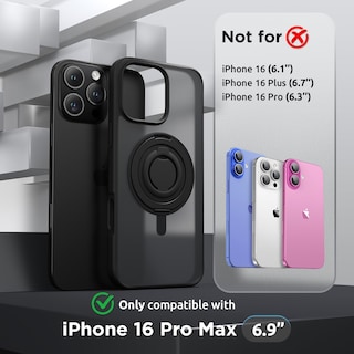 Foto 2 | Funda Surphy Con Soporte Magnético Para Iphone 16 Pro Max Con Anilla Para El Dedo - Venta Internacional.