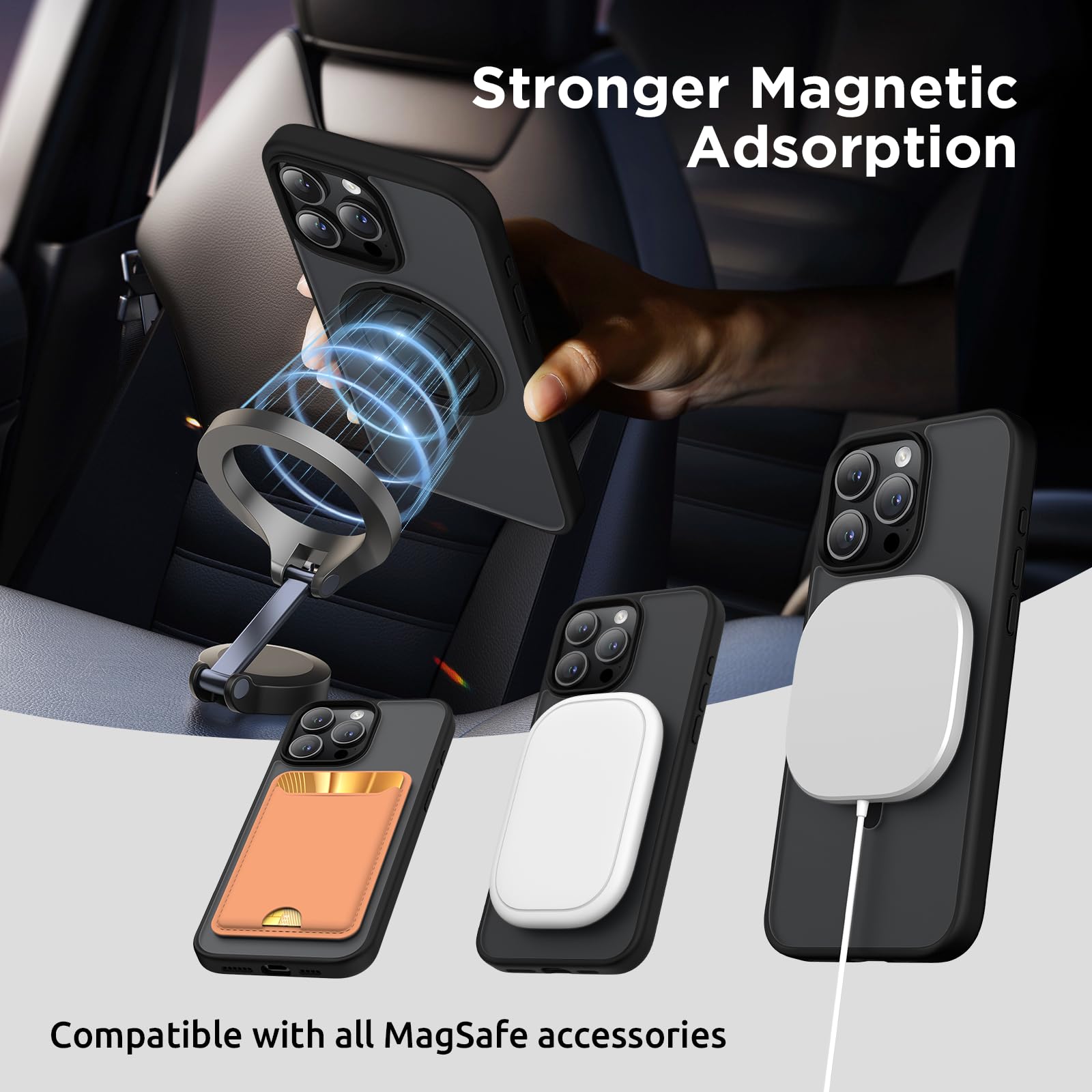 Foto 7 pulgar | Funda Surphy Con Soporte Magnético Para Iphone 16 Pro Max Con Anilla Para El Dedo - Venta Internacional.