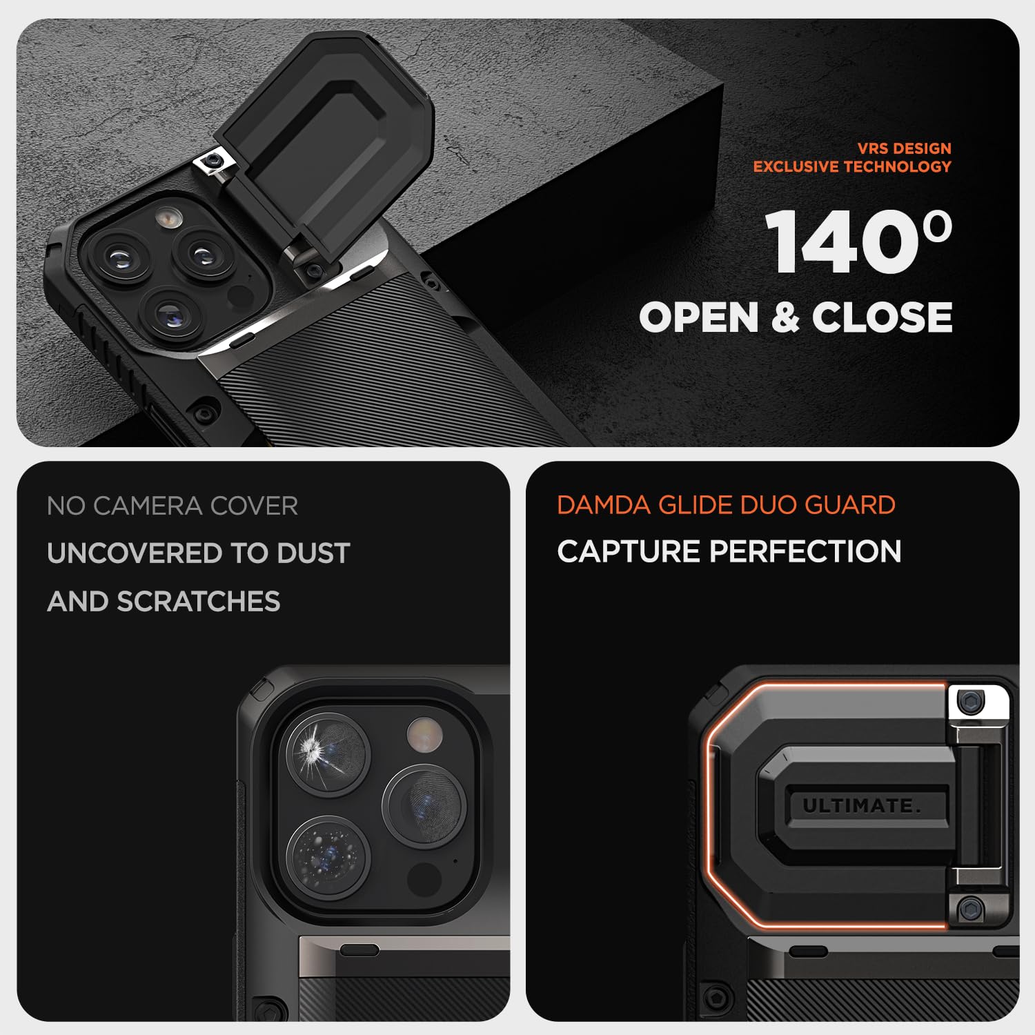 Foto 6 pulgar | Funda Para Teléfono Vrs Design Damda Glide Duoguard Para Iphone 16 Pro Max - Venta Internacional.