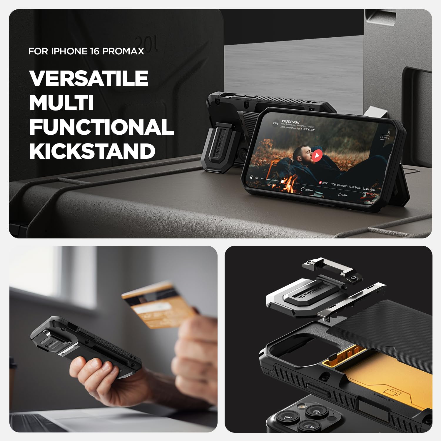 Foto 7 pulgar | Funda Para Teléfono Vrs Design Damda Glide Duoguard Para Iphone 16 Pro Max - Venta Internacional.