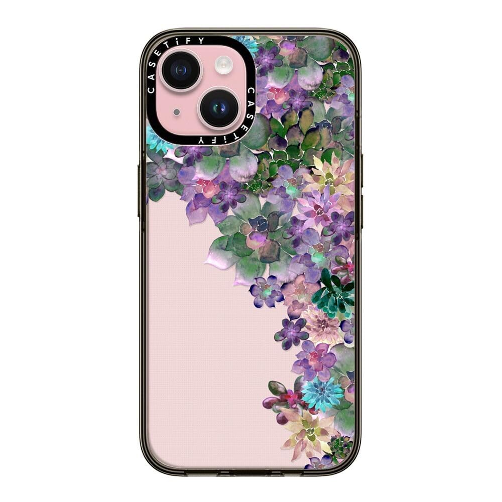 Funda De Teléfono Casetify Compact Para Iphone 15 My Succulent Garden - Venta Internacional.