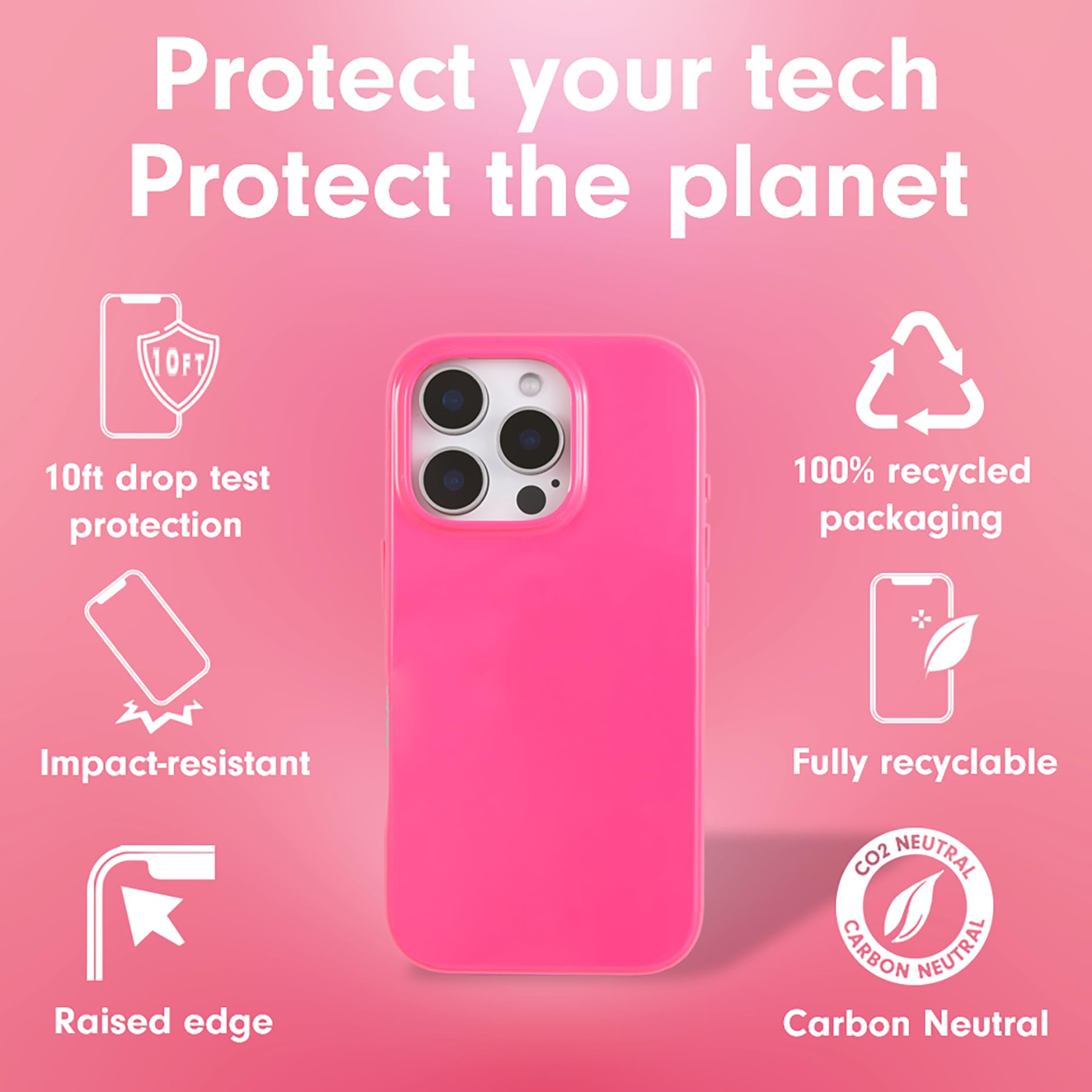 Foto 5 pulgar | Funda De Teléfono Sonix Para Iphone 16 Pro Magsafe 3m Drop Test Pink - Venta Internacional.