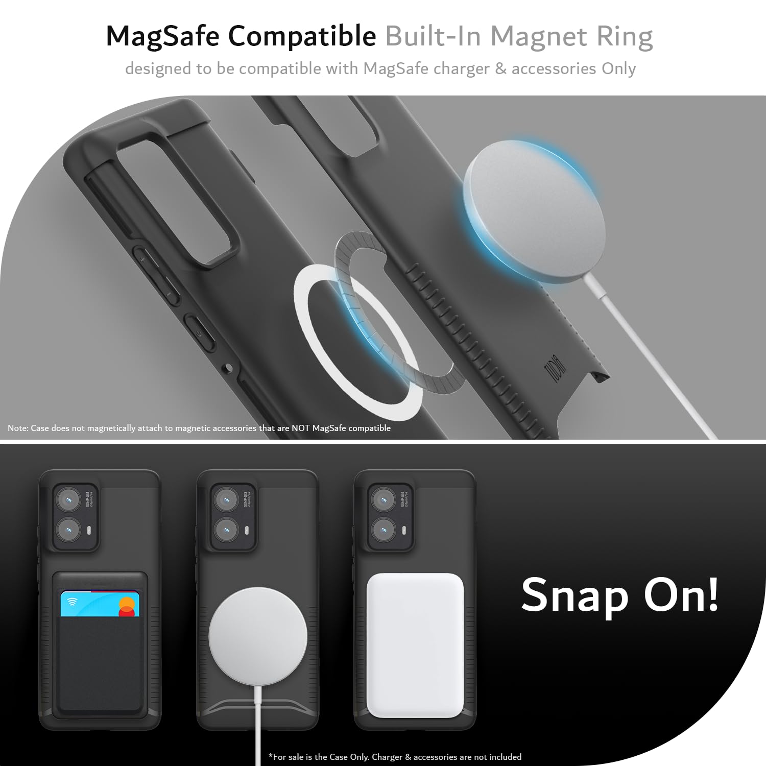Foto 5 pulgar | Funda De Teléfono Tudia Merge Magsafe Compatible Con Motorola Edge 2024 - Venta Internacional.