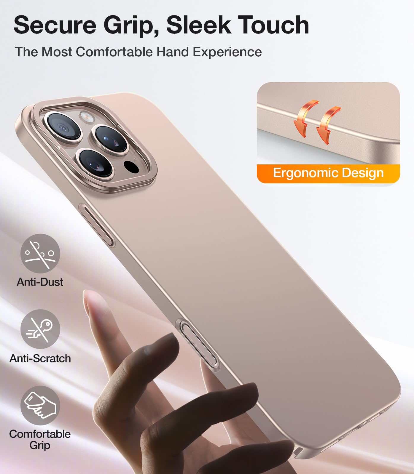 Foto 5 pulgar | Funda De Teléfono Torras Magnetic Slim Fit Con Soporte Para Iphone 16 Pro - Venta Internacional.