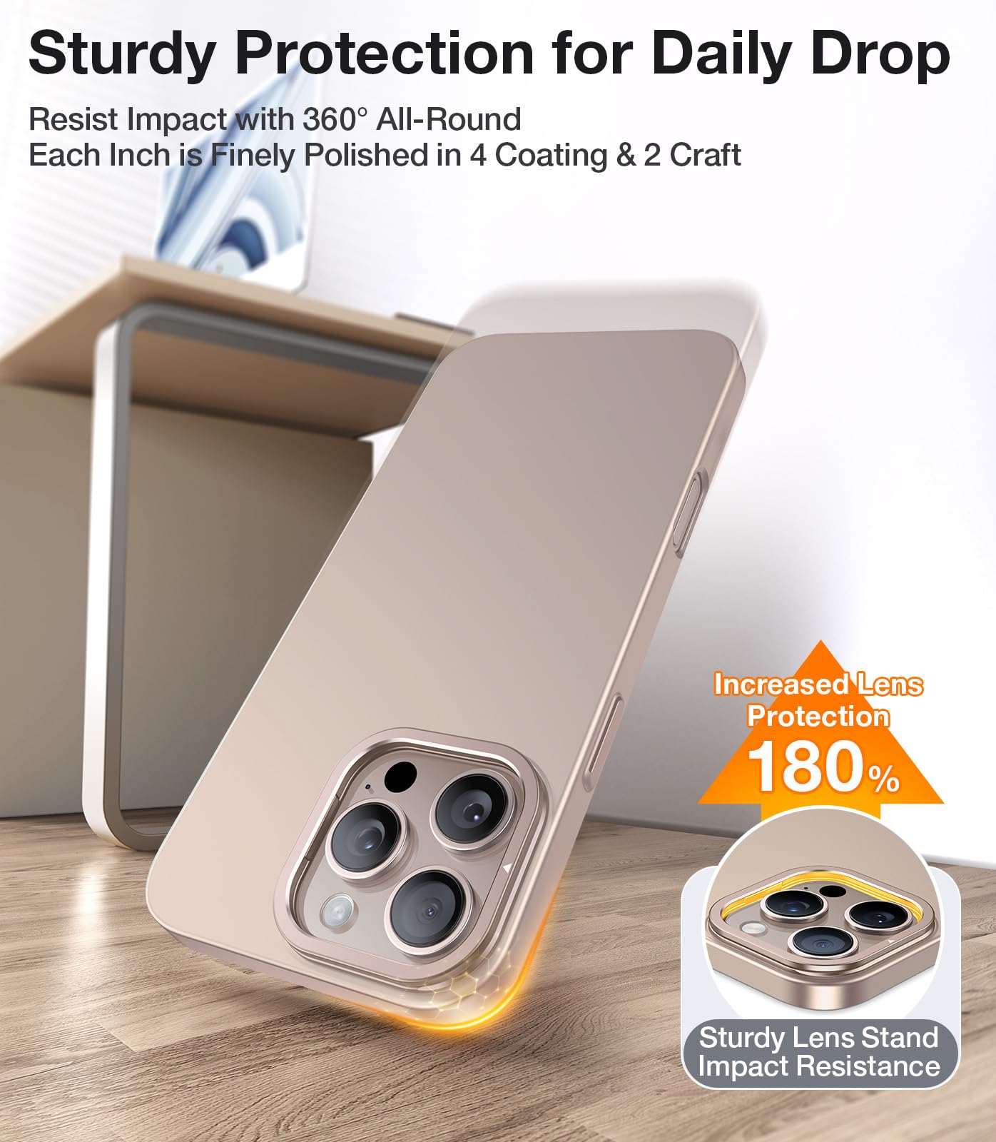 Foto 8 pulgar | Funda De Teléfono Torras Magnetic Slim Fit Con Soporte Para Iphone 16 Pro - Venta Internacional.