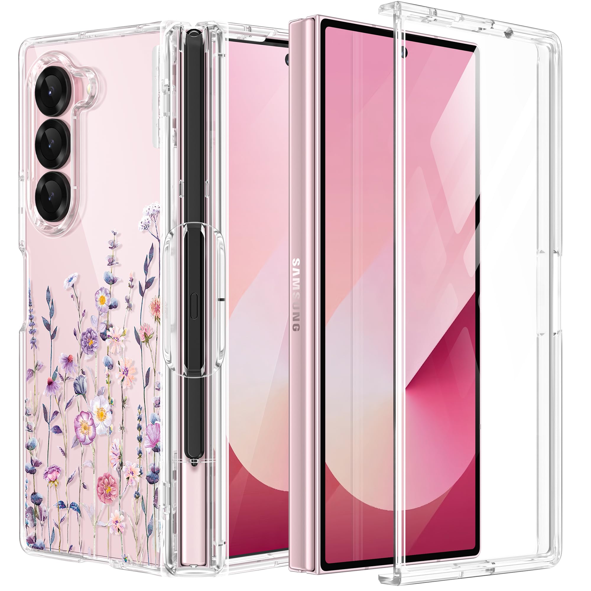 Foto 2 pulgar | Funda De Teléfono Gviewin Para Samsung Galaxy Z Fold 6 Con Soporte Para Bolígrafos - Venta Internacional.